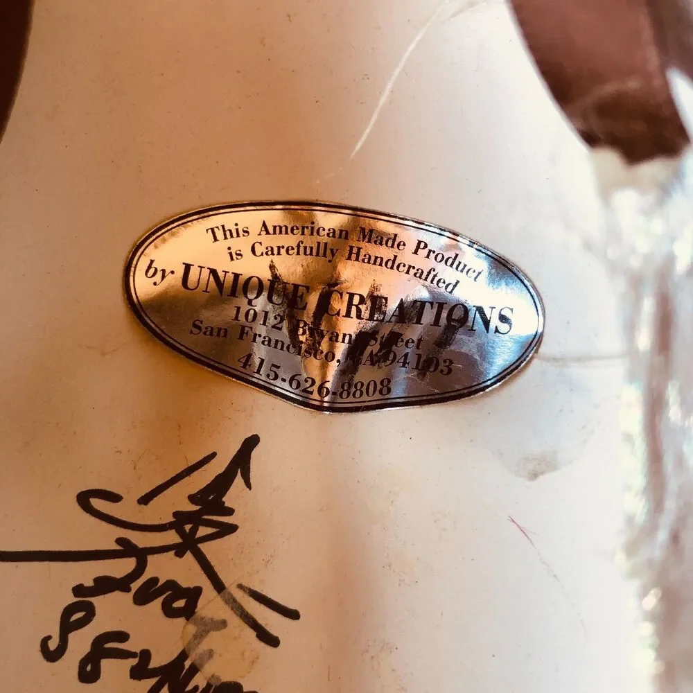 Vintage Unique Creations SF Porcelain Woman Bust Wall Mask Feather Victorian